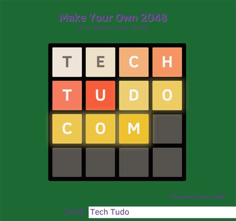 make your own 2048.